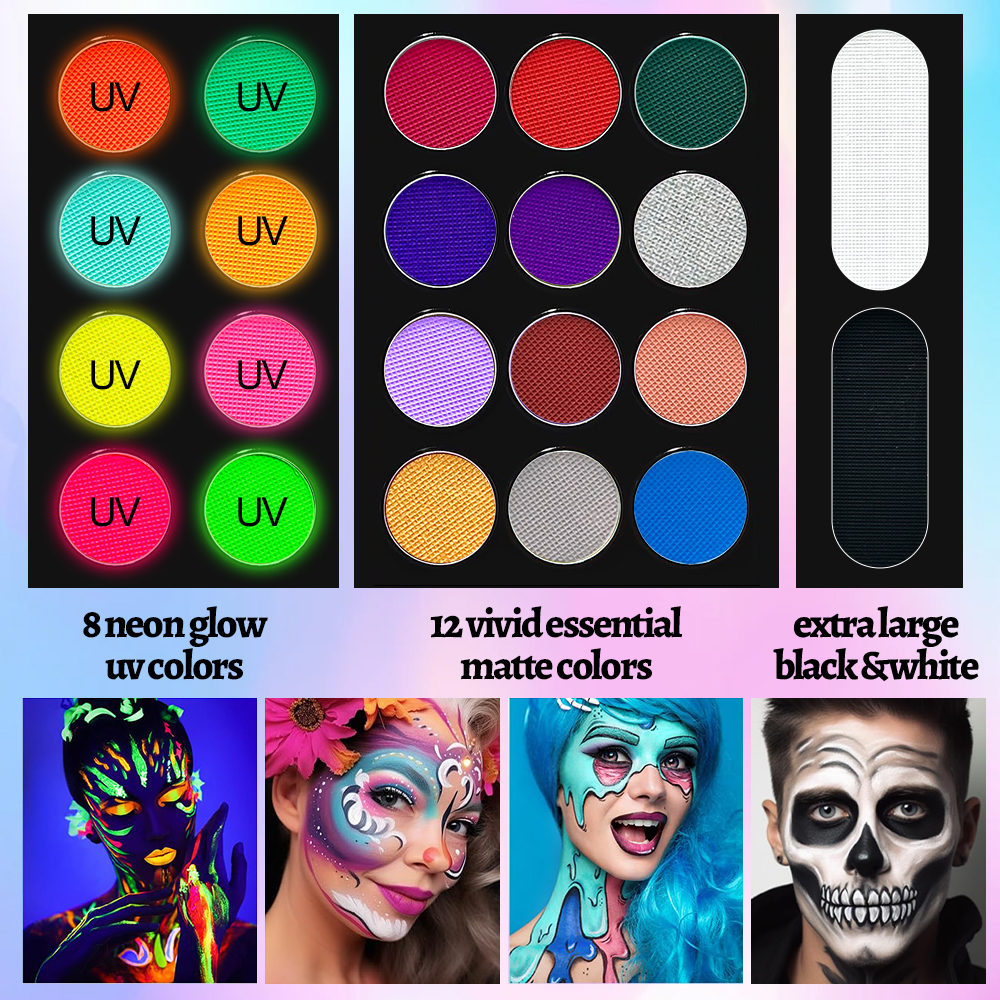 22 Color Face Body Painting Ki - Cosplay Prop Paint 评论和价格