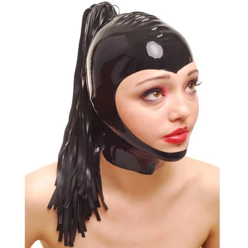 Black Latex Hood with Latex Po - Cosplay Prop Paint 评论和价格