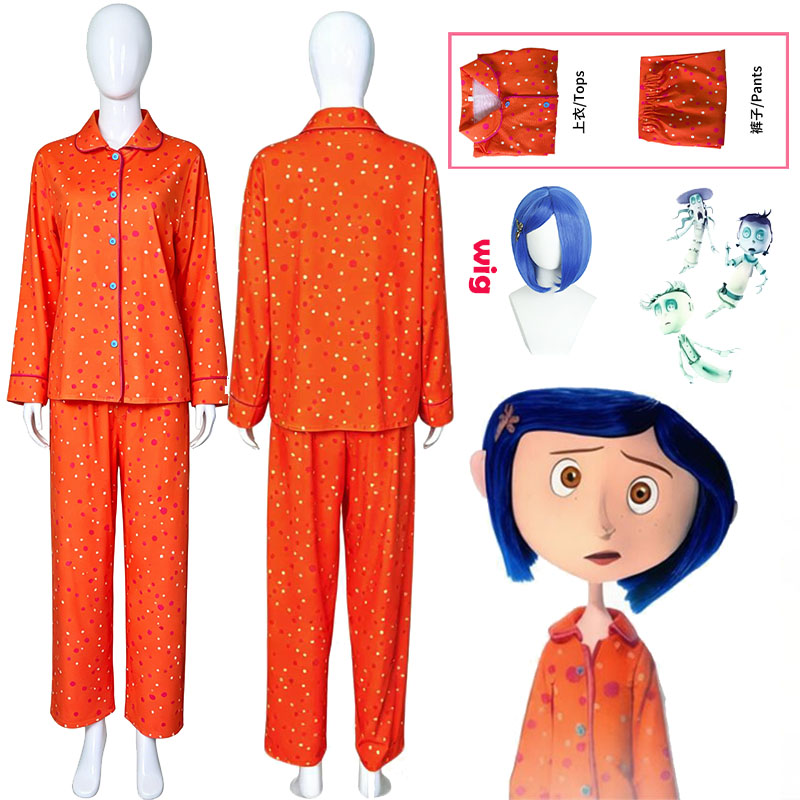Movie Coraline Cosplay Pajamas - Prop De Cosplay 评论和价格