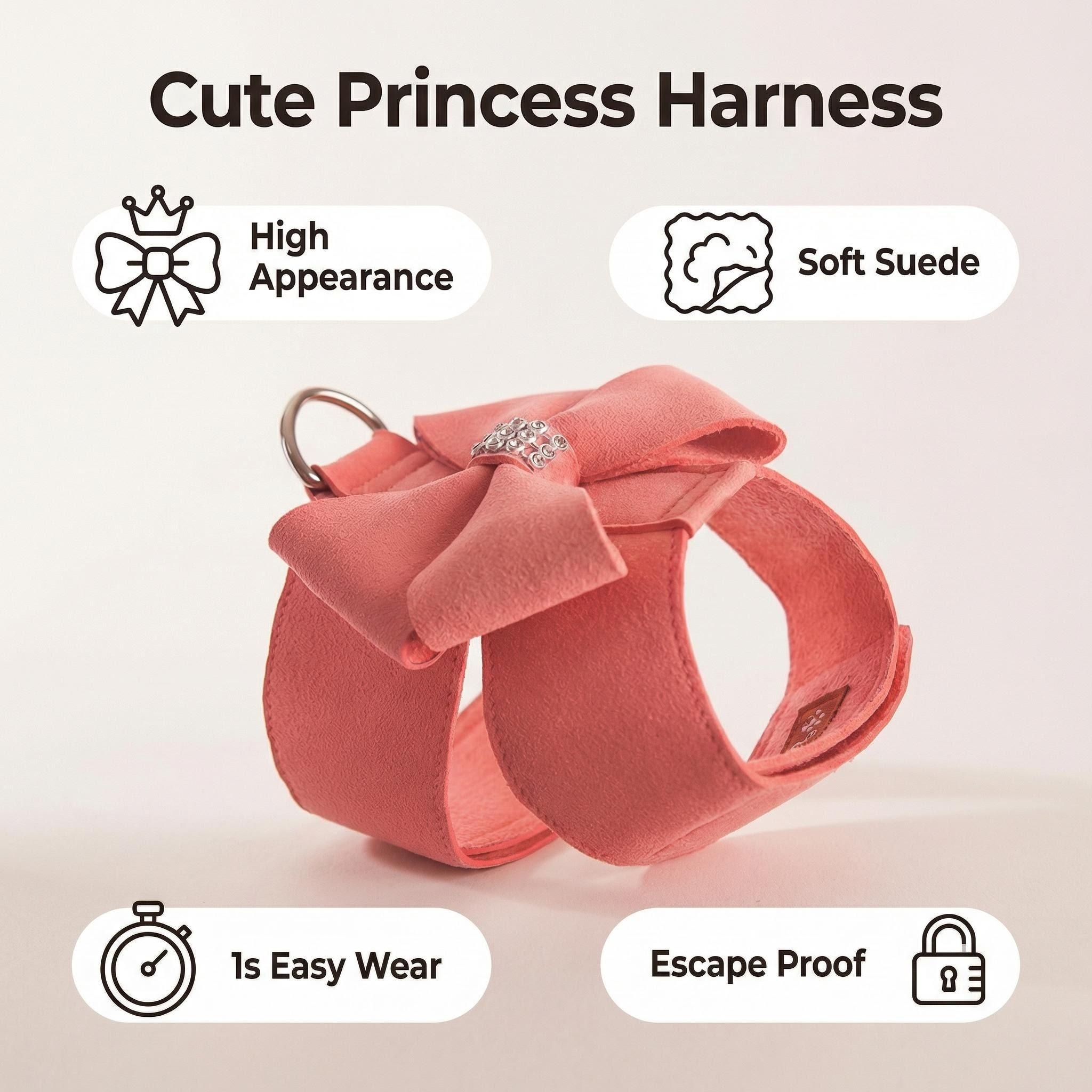Cute Dog Harness Leash Set Sma - D Ring Strap 评论和价格