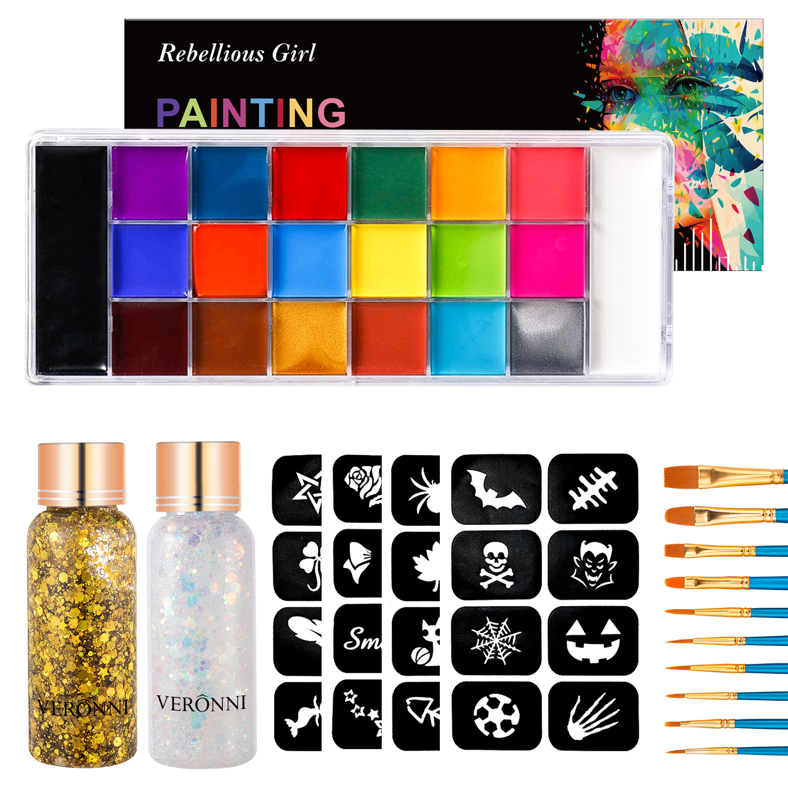Face Body Paint Palette Oil Ma - Body Paint Sfx 评论和价格