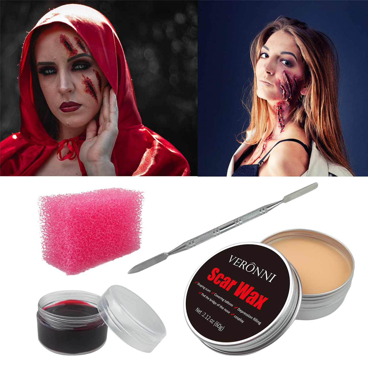 VERONNI SFX Makeup Kit Scars W - Body Paint Sfx 评论和价格
