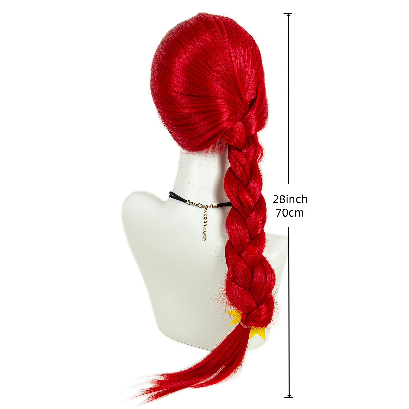 REEWES Jessie Cosplay Wig Red  - Cosplay Prop Bow 评论和价格