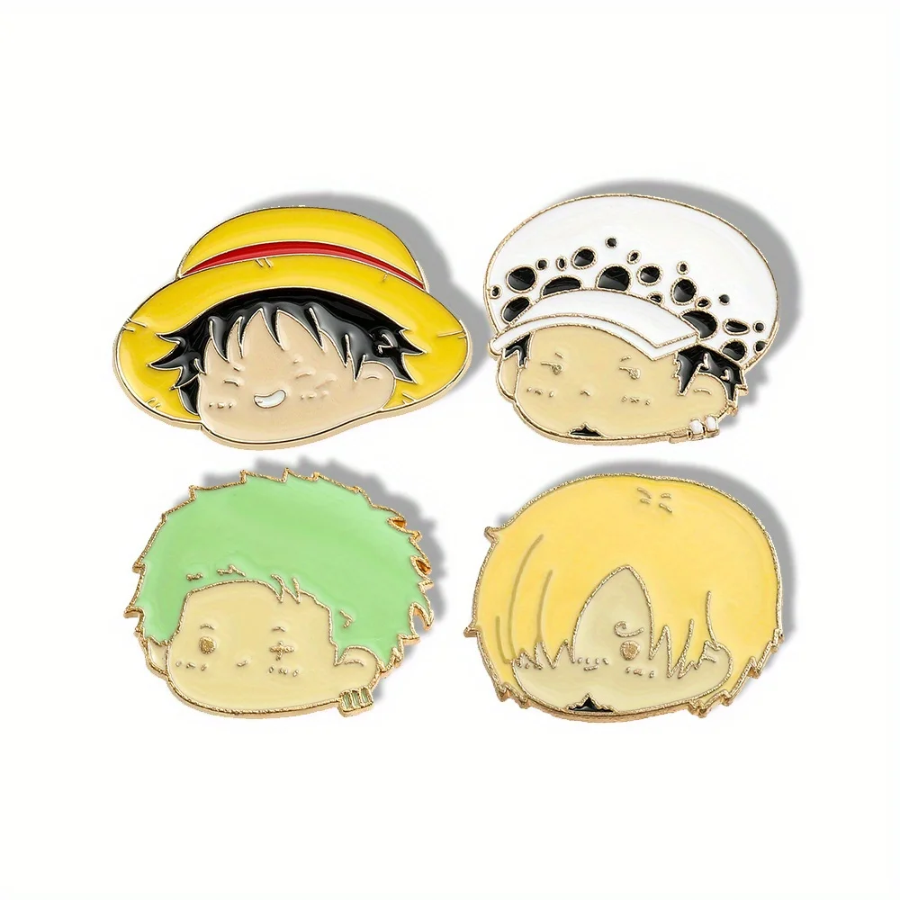 4 Pcs Anime Character Brooch S - Cosplay Prop Bag 评论和价格
