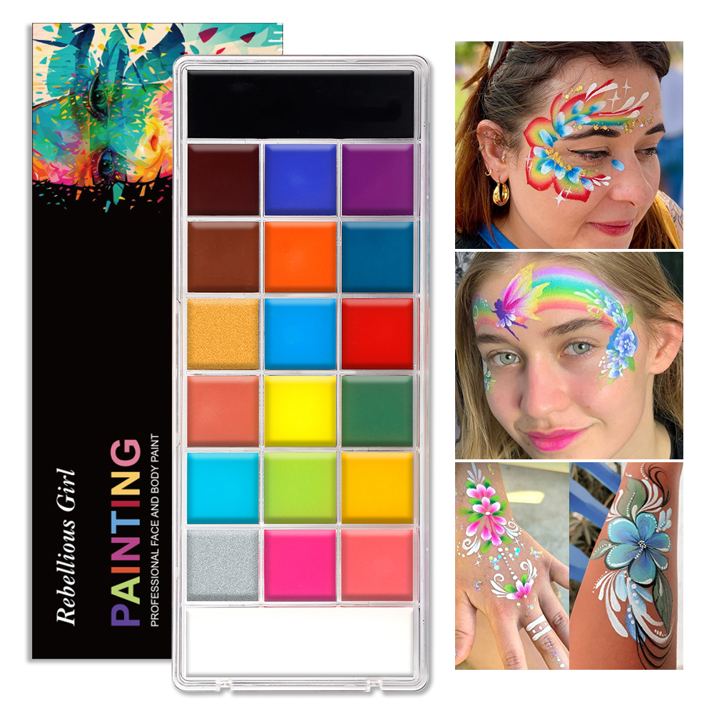 20 Colors Professional Face Pa - Cosplay Prop Paint 评论和价格