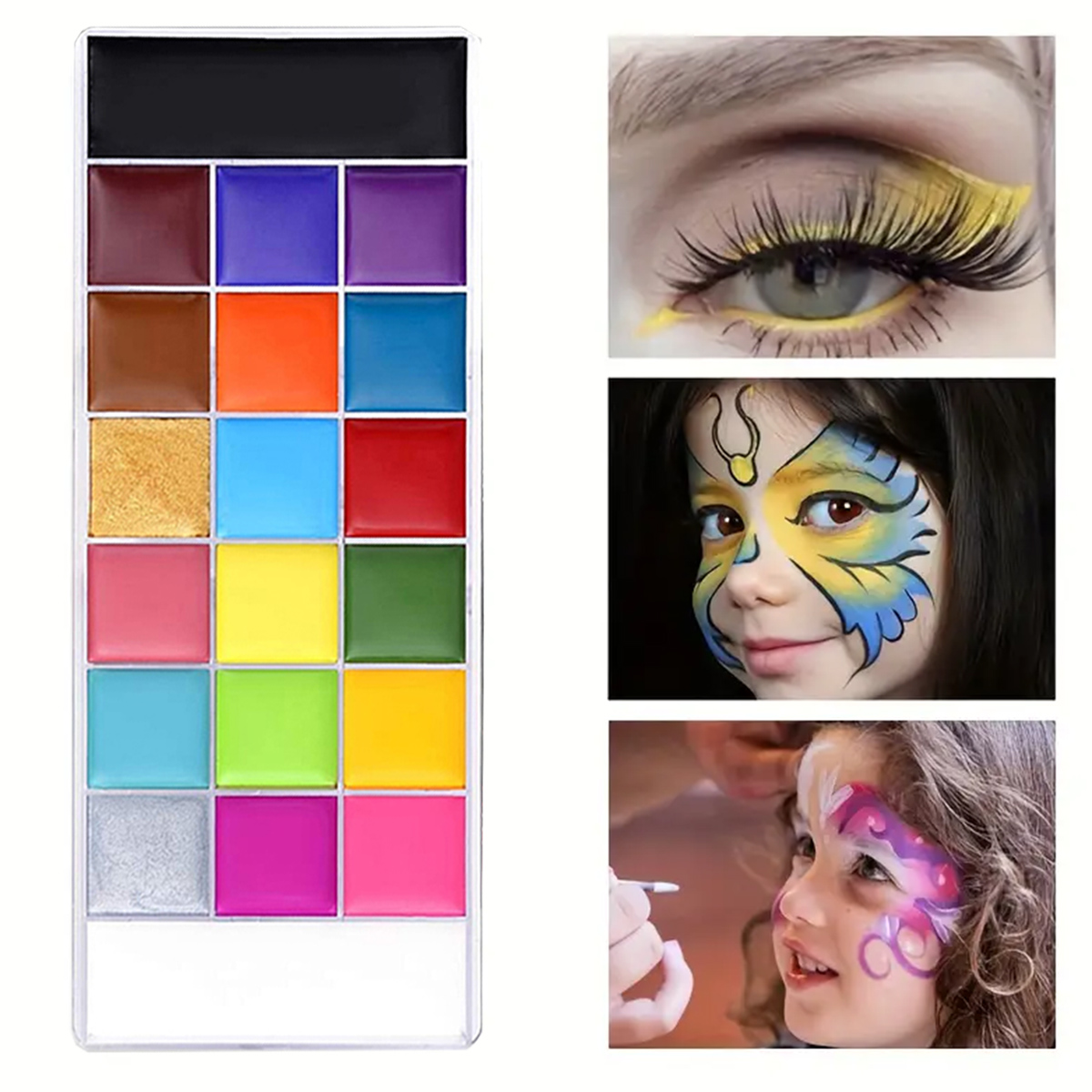 20 Colors Professional Face Pa - Cosplay Prop Paint 评论和价格