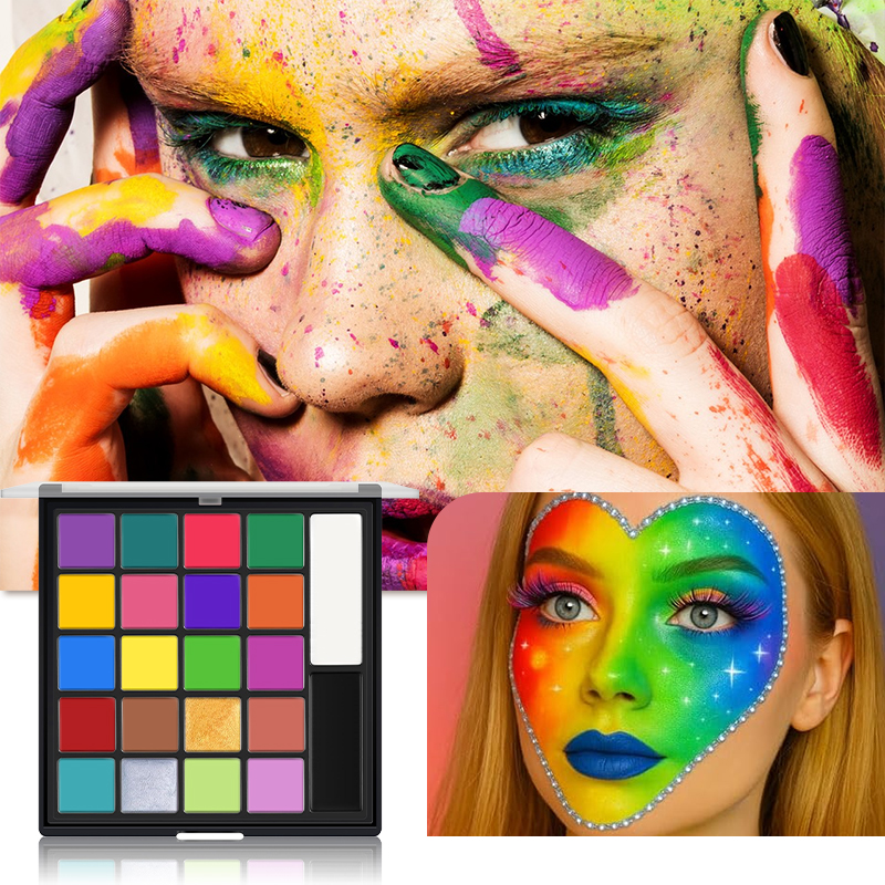 22-Color Face Body Paint Set O - Body Paint Sfx 评论和价格
