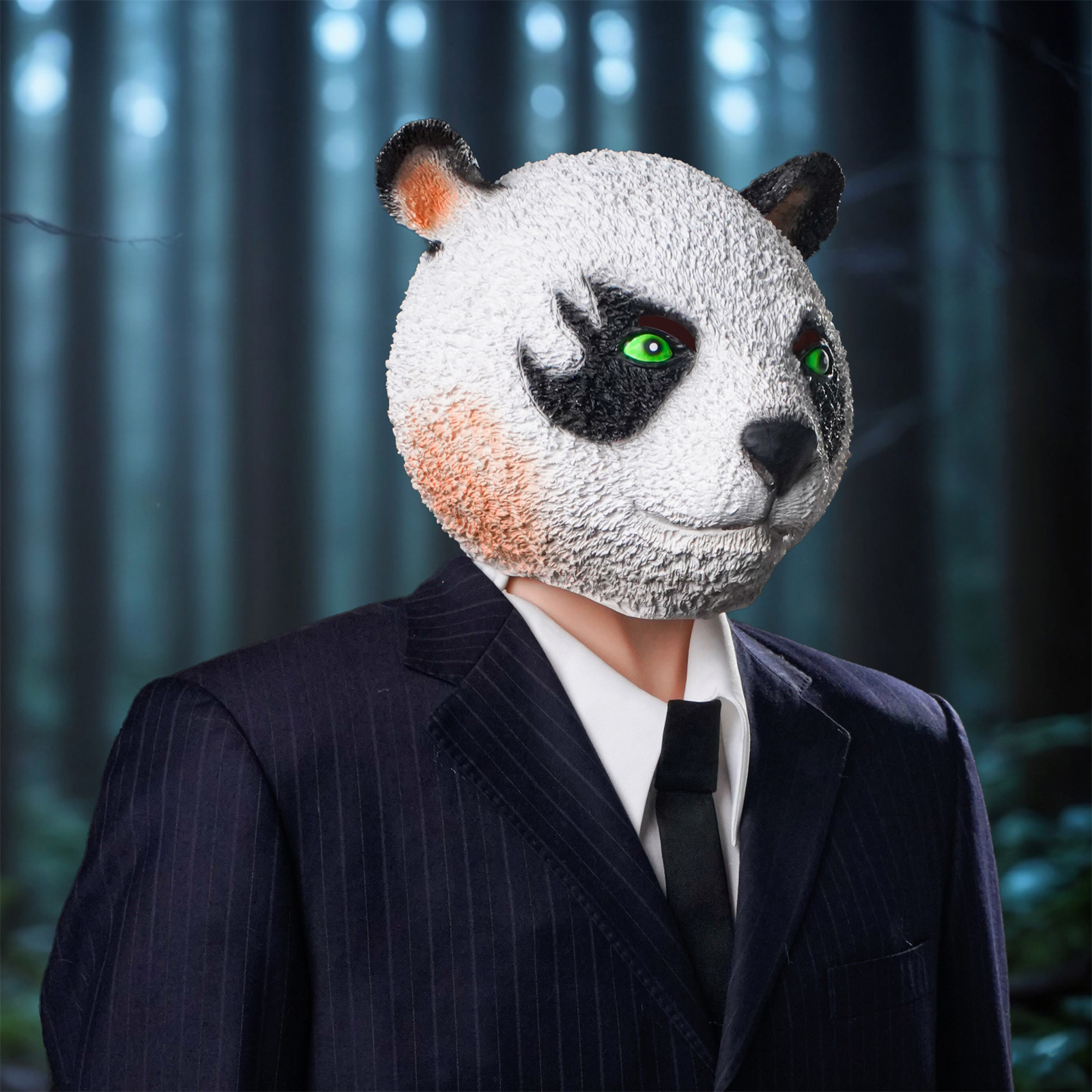 Panda Latex Mask - Movie-Grade - Cosplay Prop Paint 评论和价格