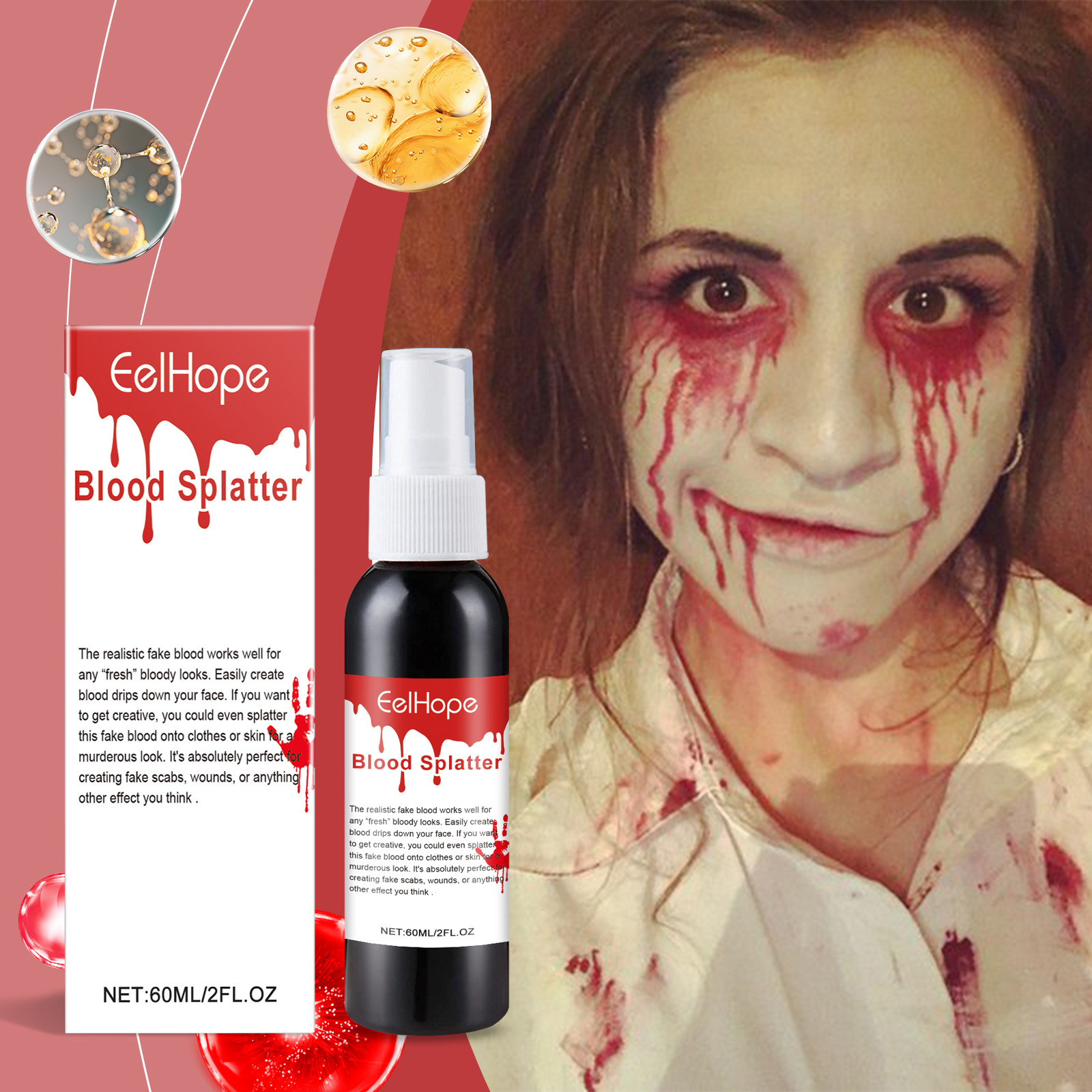 Halloween Emulation Fake Blood - Cosplay Prop Paint 评论和价格