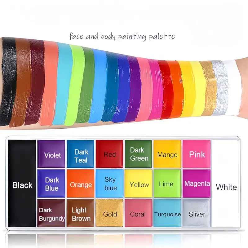 20 Color Face & Body Paint Pal - Body Paint Sfx 评论和价格
