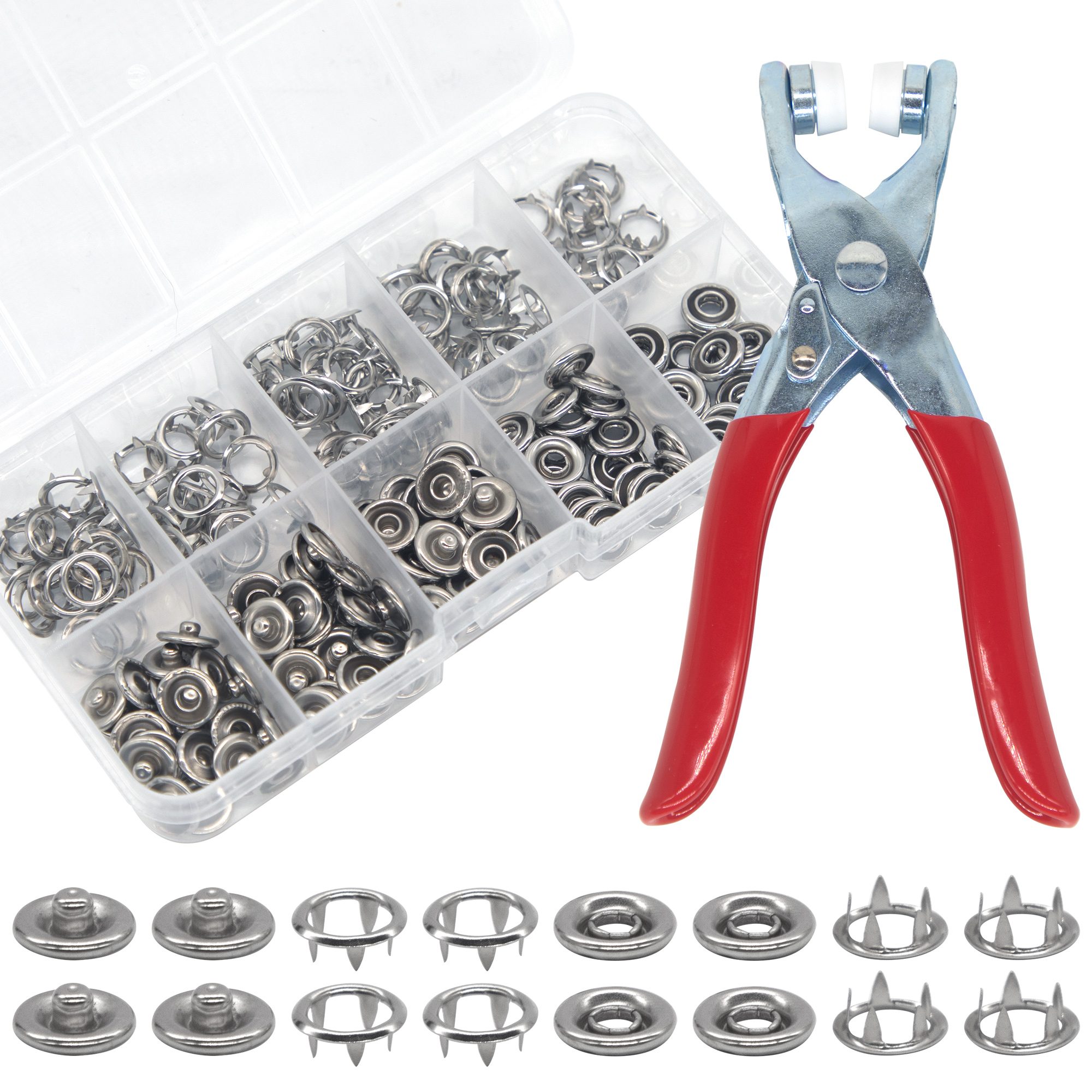 50 Sets Snap Fasteners Kit Too - Snap Fastener Set 评论和价格