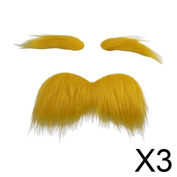 Fake Mustache and Eyebrows Sel - Cosplay Prop Kit 评论和价格