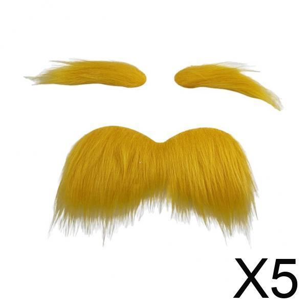 Novelty Stick on Fake Mustache - Cosplay Prop Kit 评论和价格