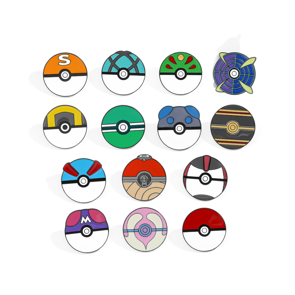 14 Pcs Cartoon Brooch Minimali - Cosplay Prop Bag 评论和价格