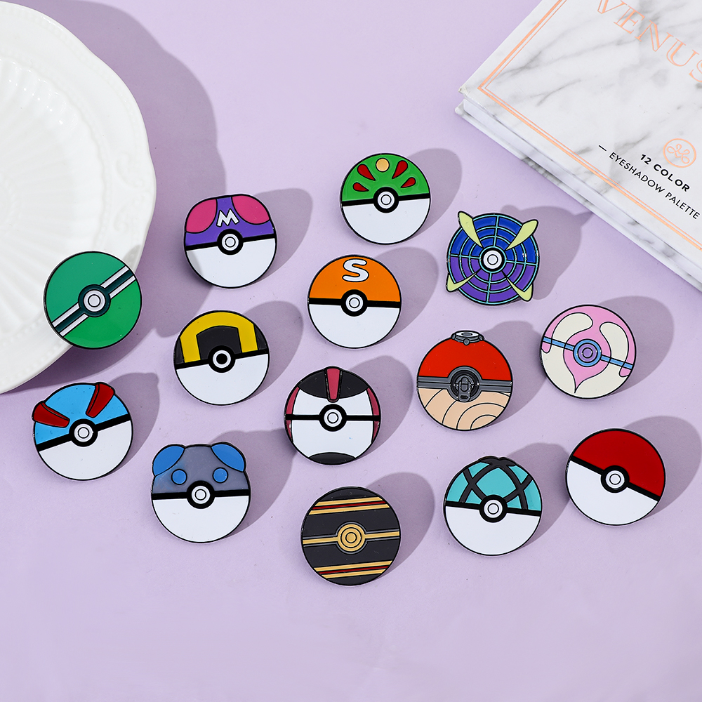 14 Pcs Cartoon Brooch Minimali - Cosplay Prop Bag 评论和价格