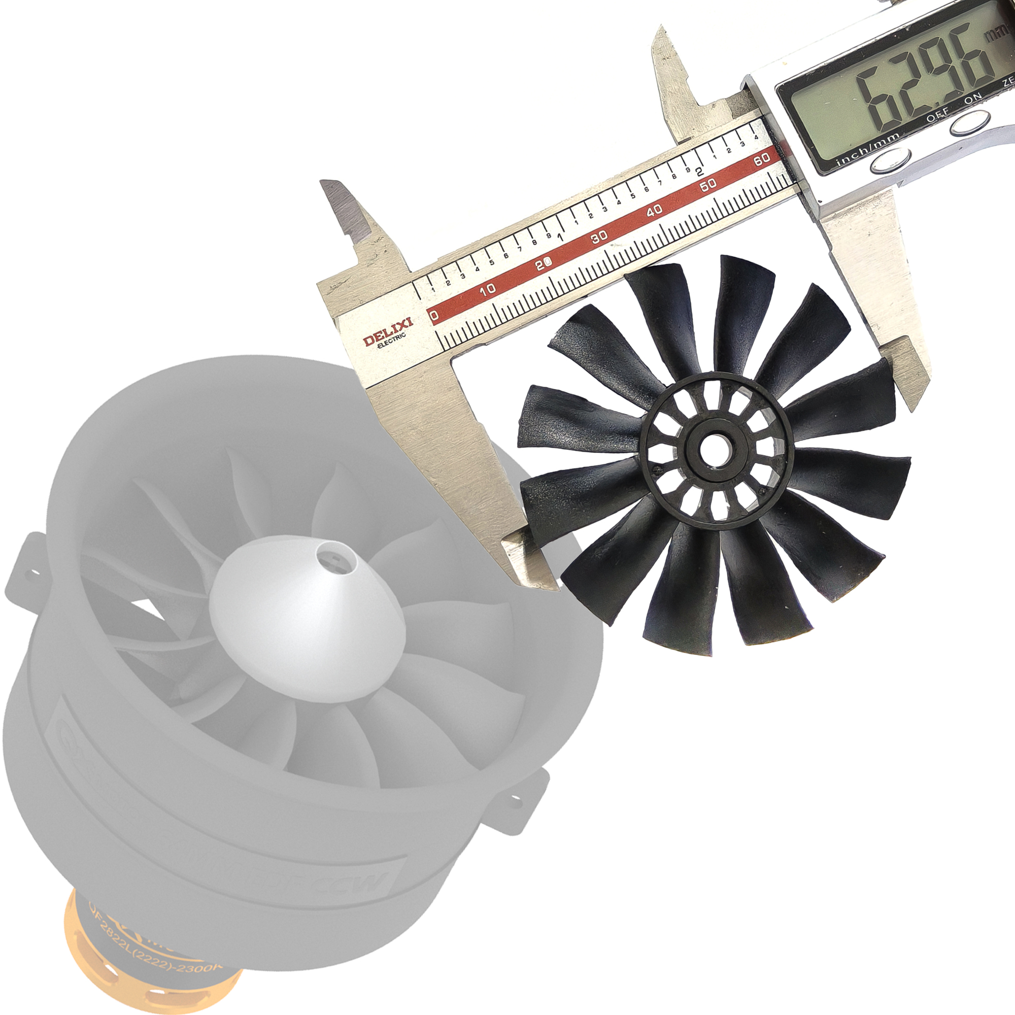 QX-MOTOR 12Blades CW CCW 70mm  - Ekko Cosplay Prop 评论和价格