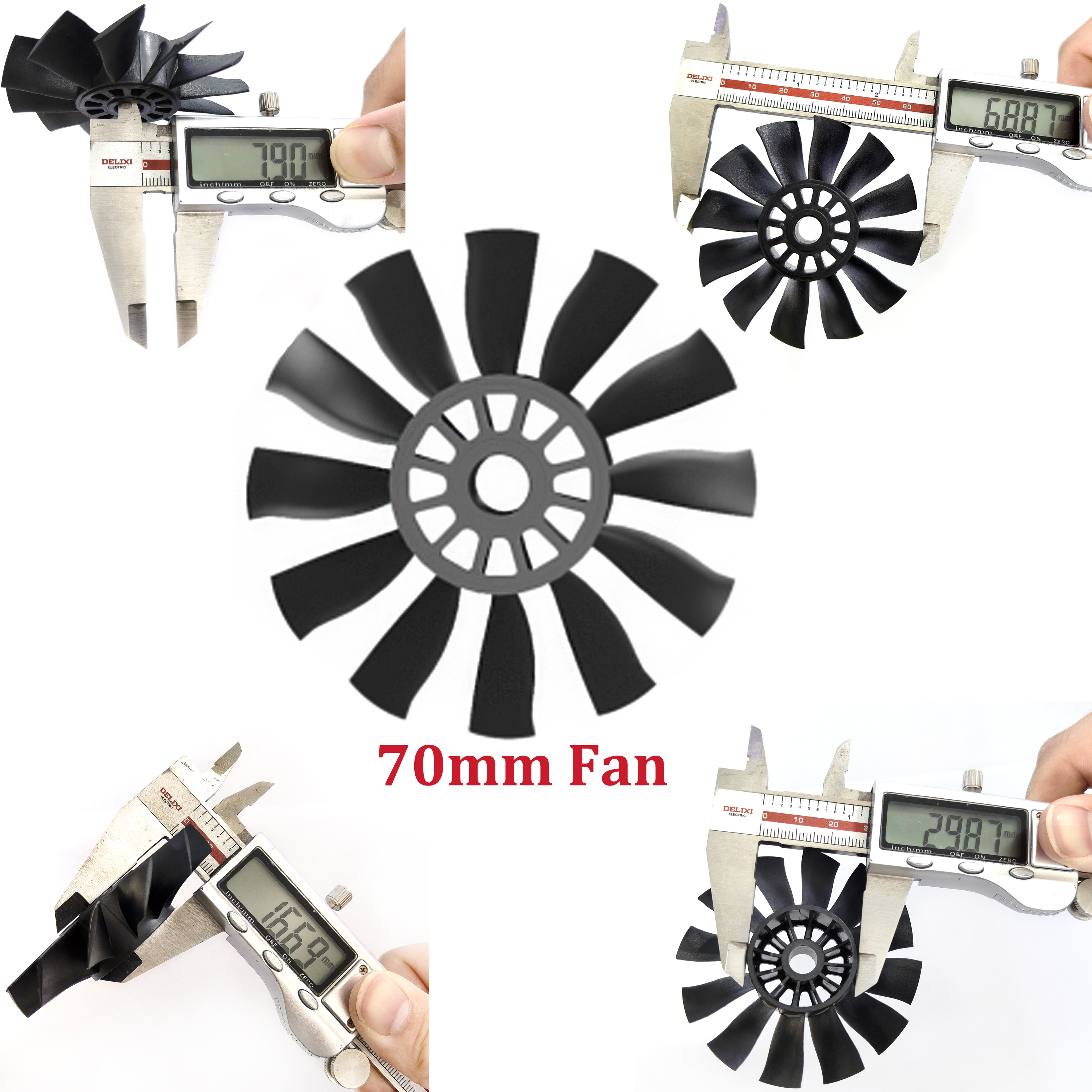 QX-MOTOR 12Blades CW CCW 70mm  - Ekko Cosplay Prop 评论和价格