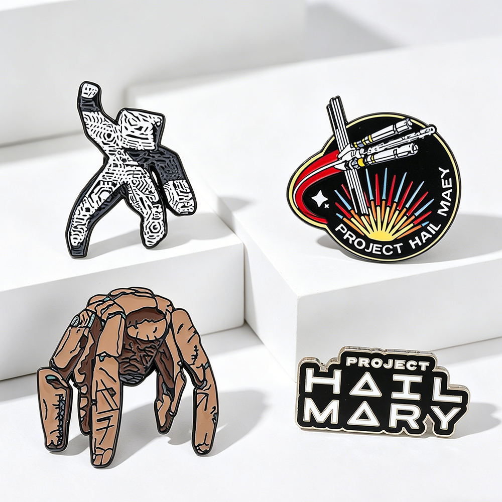 4pc Sci-Fi Enamel Pin Set Proj - Cosplay Prop Bag 评论和价格