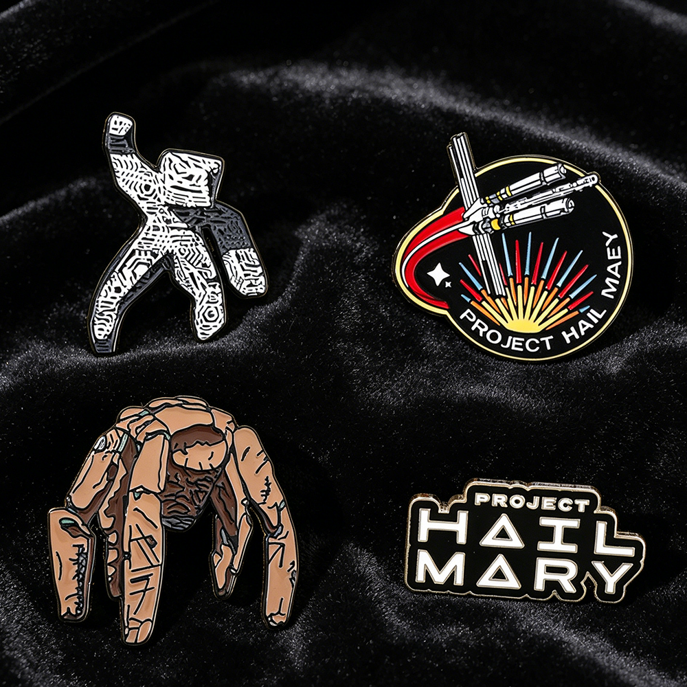 4pc Sci-Fi Enamel Pin Set Proj - Cosplay Prop Bag 评论和价格