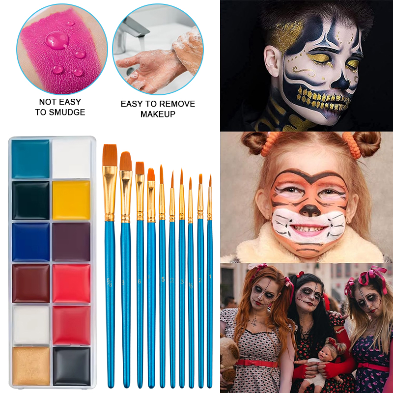 SFX Makeup Kit,12 Colors Face  - Body Paint Sfx 评论和价格