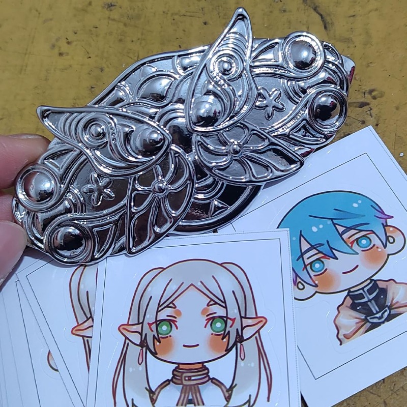 Handmade Alloy Hair Pin Clips  - Frieren Cosplay Prop 评论和价格