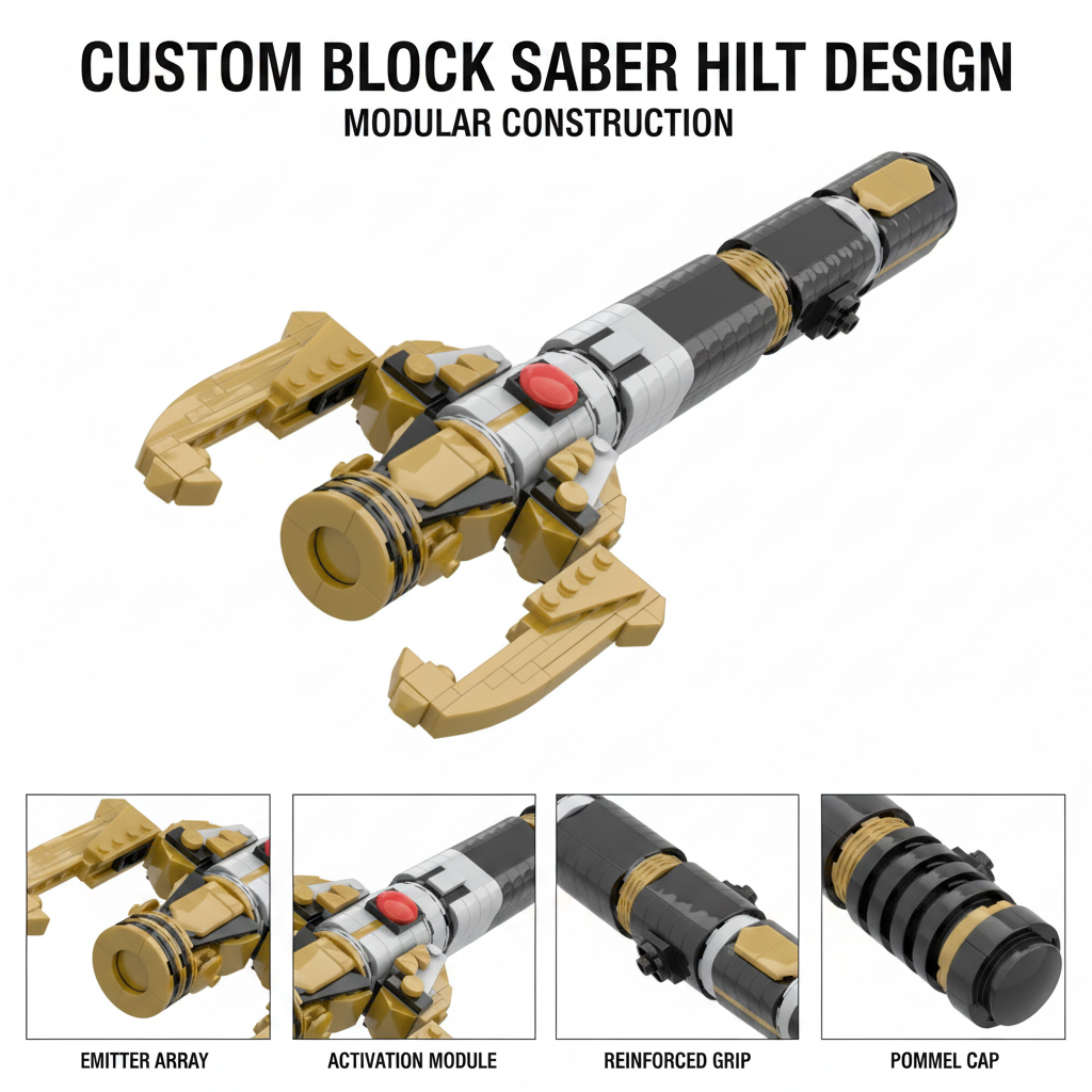 Sci-Fi Energy Sword Hilt MOC B - Cosplay Prop Building 评论和价格