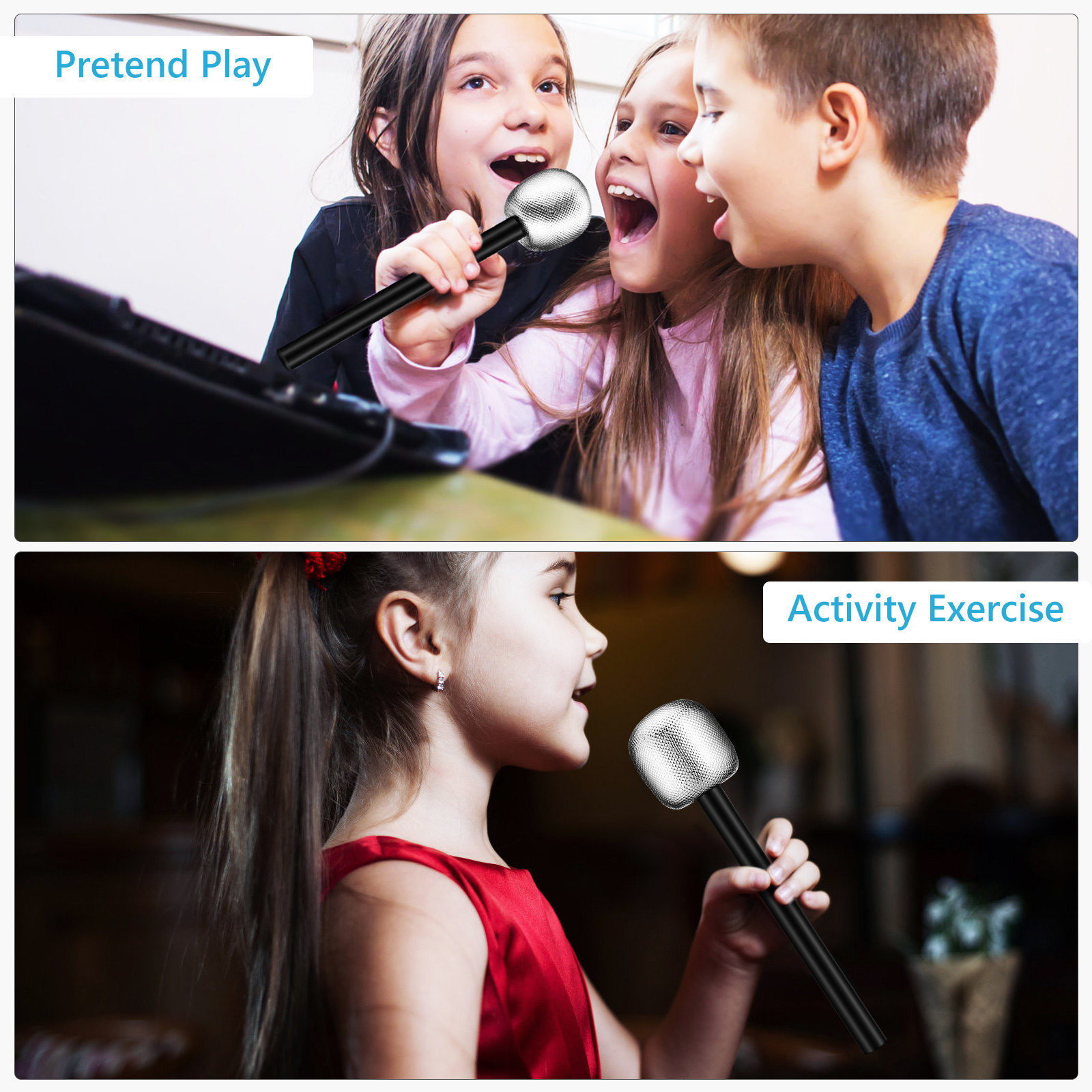 4Pcs Simulation Microphone Pro - Cosplay Prop Building 评论和价格