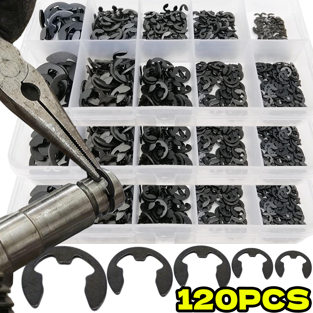 120pcs Set M1.5-M10 Black E Cl - Snap Fastener Set 评论和价格