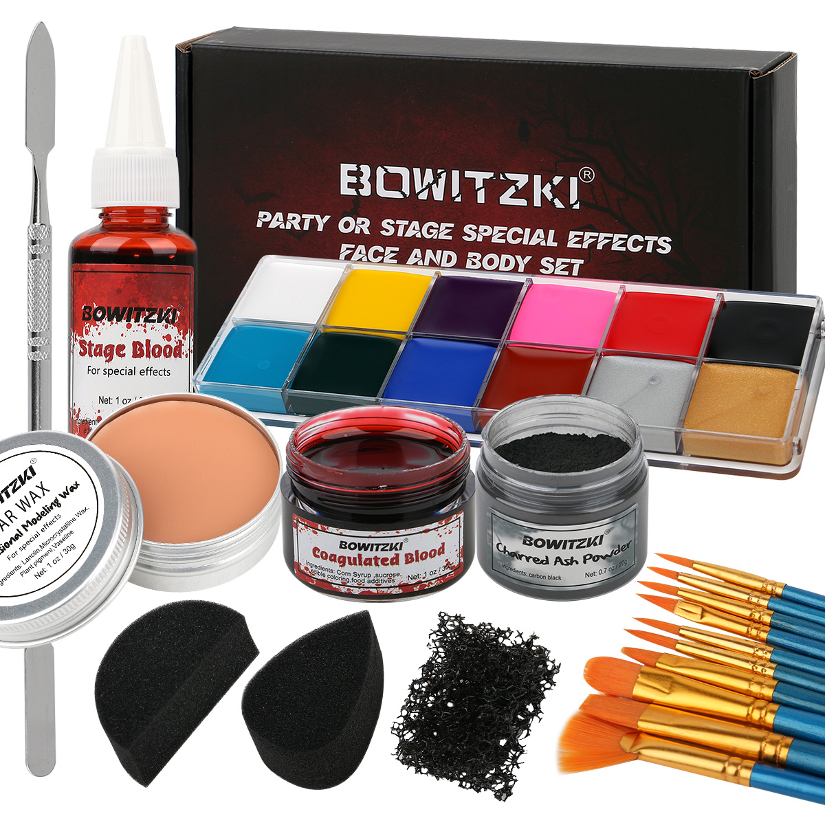 Bowitzki SFX Face Body Paint , - Body Paint Sfx 评论和价格